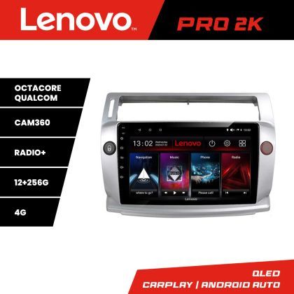 Navigatie Citroen C4  Lenovo Kit-088 8 core QLED 2K 12+256 360 Android Waze USB Navigatie Internet Youtube Radio