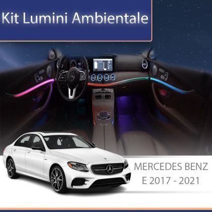 Lumini Ambientale capace difuzoare Mercedes E W213 2017-2021 control pe sistemul original sau telefon