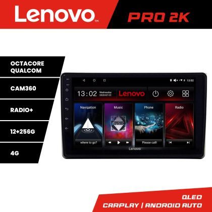 Navigatie Audi A4 B6  Lenovo Kit-050 8 core QLED 2K 12+256 360 Android Waze USB Navigatie Internet Youtube Radio