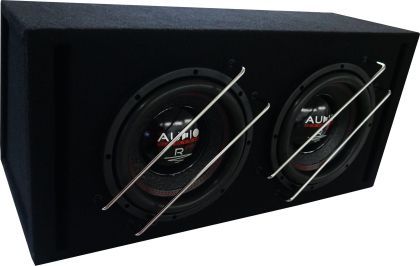 Subwoofer pasiv cu incinta, Audio System, 800 W RMS, 1400 W MAX, difuzoare 2 x 10", bass reflex