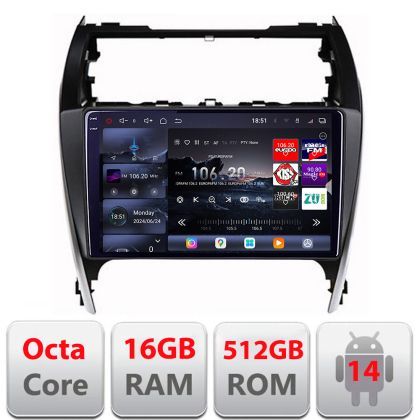 Navigatie Toyota Camry 2012-2018 Android radio gps internet 8 core QLED 2K 16+512 360 Edotec