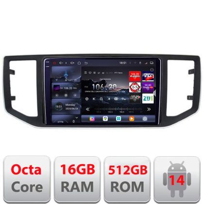 Navigatie vw crafter 2018- Edotec Kit-CRAFTER 8 core QLED 2K 16+512 360 Android Waze USB Navigatie Internet Youtube Radio