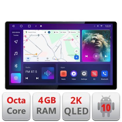 Navigatie dedicata Toyota Land Cruiser L100 2002-2008 N-L100 Edonav ecran 13" 2K 4+32 Android Waze USB Navigatie 4G 360 Toslink V1
