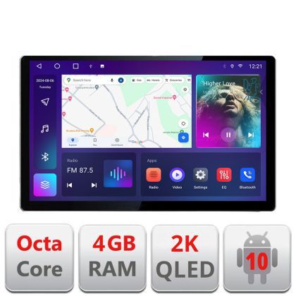 Navigatie dedicata Peugeot 308 2013-2017 N-308 Edonav ecran 13" 2K 4+32 Android Waze USB Navigatie 4G 360 Toslink Youtube Radi