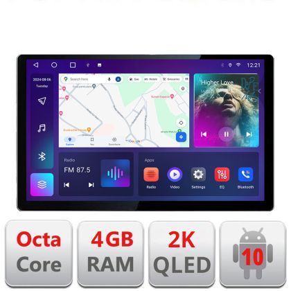 Navigatie dedicata Kia Carens 2013-2018 N-2023 Edonav ecran 13" 2K 4+32 Android Waze USB Navigatie 4G 360 Toslink Youtube Radi