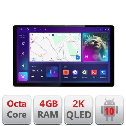 Navigatie dedicata Suzuki Jimny 2018- N-JIMNY Edonav ecran 13" 2K 4+32 Android Waze USB Navigatie 4G 360 Toslink Youtube Radio