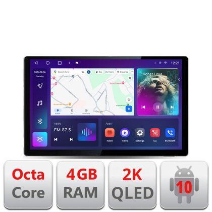 N-tundra07 Navigatie dedicata Toyota Tundra 2007-2013 Edonav ecran 13" 2K 4+32 Android Waze USB Navigatie 4G 360 Toslink Youtu