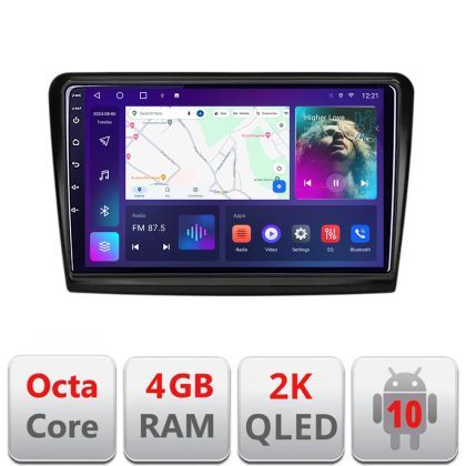 Navigatie Skoda Superb 2 C-SUPERB2 Android Octa Core Ecran 2K QLED GPS 4G 4+32GB 360 KIT-SUPERB2+EDT-E410-2K