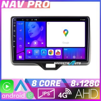 Navigatie Toyota Yaris 2020 EDOTEC-LITE Android Ecran 720P Octa Core 8 128 Carplay