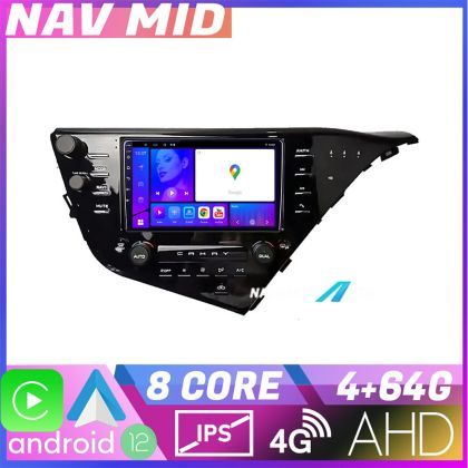 Navigatie Toyota Camry 2017 2021 V2 EDOTEC-LITE Android Ecran 720P Octa Core 4 64 Carplay