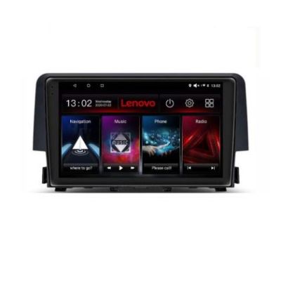 Navigatie Honda Civic 2016-2020 8 core QLED 2K 8+256 360 Android Waze USB Navigatie Internet Youtube Radio Lenovo