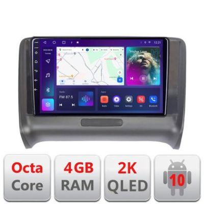 Navigatie Audi TT 2004-2011 C-078 Android Octa Core Ecran 2K QLED GPS 4G 4+32GB 360 KIT-078+EDT-E409-2K