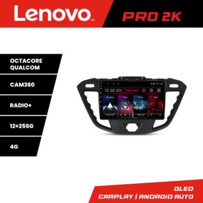 Navigatie Ford Transit  Lenovo Kit-845 8 core QLED 2K 12+256 360 Android Waze USB Navigatie Internet Youtube Radio