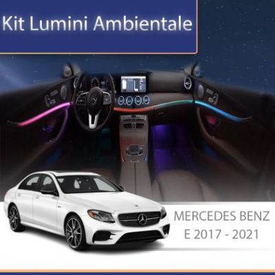 Lumini Ambientale ventilatoare spate Mercedes E W213 2017-2021 control pe sistemul original sau telefon