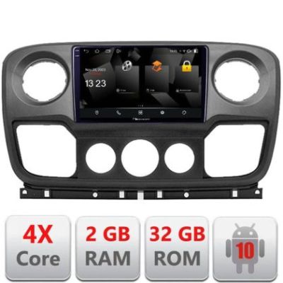 Navigatie Opel Movano, Renault Master 2010-2021 Android Ecran 720P Quad Core 2+32 carplay android auto v2