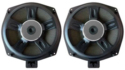 Kit subwoofer BMW cu difuzoare 8” și cabluri plug & play ﻿75W RMS/150W MAX, Phoenix Gold
