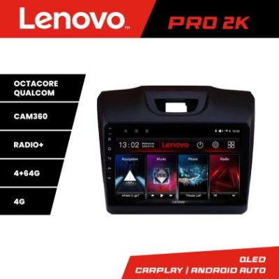Navigatie Isuzu D-Max  Lenovo Kit-2234 8 core QLED 2K 4+64 360 Android Waze USB Navigatie Internet Youtube Radio