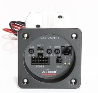 Amplificator Audio System CO-200.1, 1x220 watts, incorporabil, in 2 sau 4 ohm, pentru subwoofer, clasa D