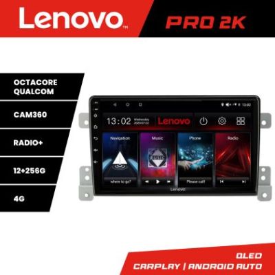 Navigatie Suzuki Grand Vitara Old  Lenovo Kit-053 8 core QLED 2K 12+256 360 Android Waze USB Navigatie Internet Youtube Radio