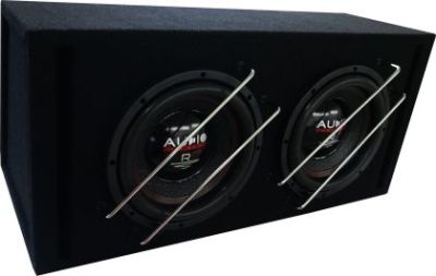Subwoofer pasiv cu incinta, Audio System, 800 W RMS, 1400 W MAX, difuzoare 2 x 10", bass reflex