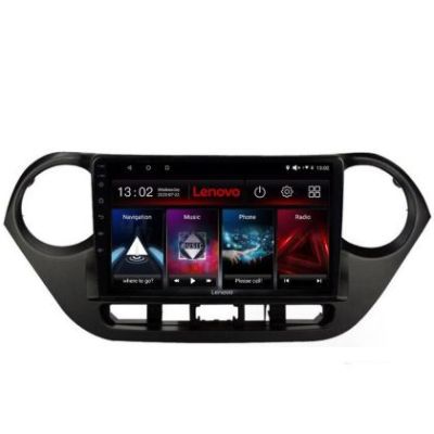 Navigatie Hyundai I10 2013-2019 Lenovo Kit-HY38 8 core QLED 2K 4+64 360 Android Waze USB Navigatie Internet Youtube Radio