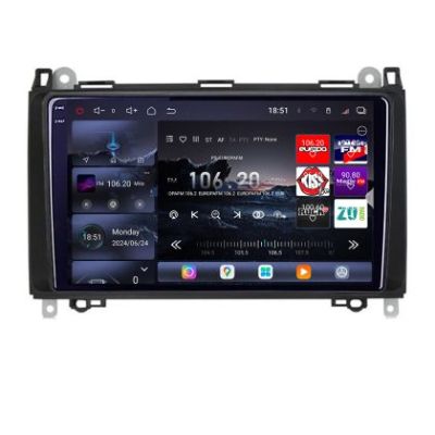 Navigatie Mercedes VW Edotec Kit-068 8 core QLED 2K 16+512 360 Android Waze USB Navigatie Internet Youtube Radio