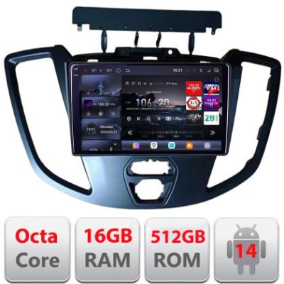 Navigatie Ford Transit 2015-2020 Android radio gps internet 8 core QLED 2K 16+512 360 Edotec