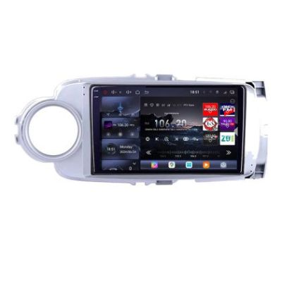 Navigatie Toyota Yaris 2010-2018 Edotec Kit-YARIS10 8 core QLED 2K 16+512 360 Android Waze USB Navigatie Internet Youtube Radio Edotec