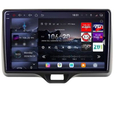 Navigatie Toyota Yaris 2020- Android radio gps internet 8 core QLED 2K 16+512 360 Edotec