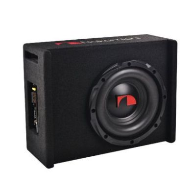 Subwoofer auto activ facedown, Nakamichi, difuzor 10", 300 W max, 100 W rms + KIT CABLURI