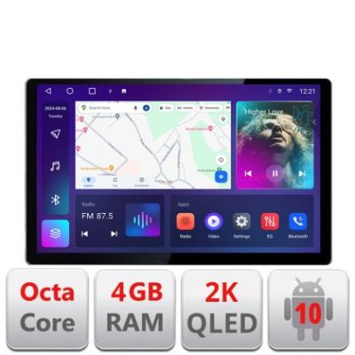 Navigatie dedicata Volvo XC90 N-173 Edonav ecran 13" 2K 4+32 Android Waze USB Navigatie 4G 360 Toslink Youtube Radio KIT-173 si E