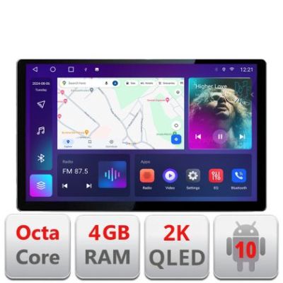 Navigatie dedicata Fiat BRAVO 2007-2014 N-BRAVO Edonav ecran 13" 2K 4+32 Android Waze USB Navigatie 4G 360 Toslink Youtube Rad