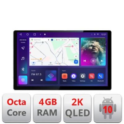 Navigatie dedicata Toyota Verso  2004-2009 Edonav ecran 13" 2K 4+32 Android Waze USB Navigatie 4G 360 Toslink Youtube Radio KI