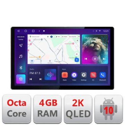 Navigatie dedicata Skoda Rapid Seat Toledo 2013 si  Edonav ecran 13" 2K 4+32 Android Waze USB Navigatie 4G 360 Toslink Youtube Radio KIT-rapid si EDT-E513-PRO