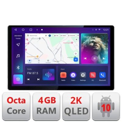 Navigatie dedicata Fiat ducato 2006- N-DUCATO Edonav ecran 13" 2K 4+32 Android Waze USB Navigatie 4G 360 Toslink Youtube Radio