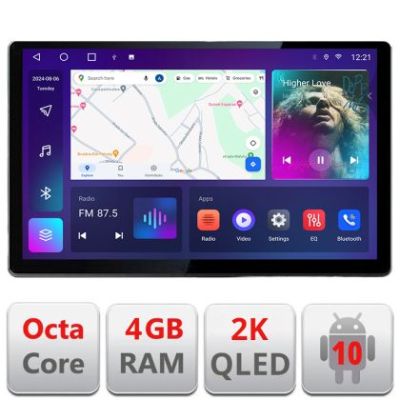 Navigatie dedicata Audi Q5 2008-2016 NON-MMI N-Q5 Edonav ecran 13" 2K 4+32 Android Waze USB Navigatie 4G 360 Toslink Youtube R
