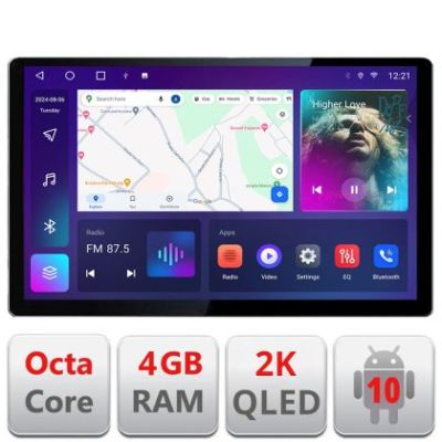 Navigatie dedicata Toyota Corolla 2019- N-388-levin Edonav ecran 13" 2K 4+32 Android Waze USB Navigatie 4G 360 Toslink Youtube