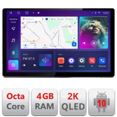 Navigatie dedicata Ford Focus 4 N-focus4 Edonav ecran 13" 2K 4+32 Android Waze USB Navigatie 4G 360 Toslink Youtube Radio kit-