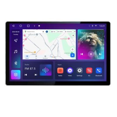 Navigatie dedicata VW Polo 2014- N-655 Edonav ecran 13" 2K 4+32 Android Waze USB Navigatie 4G 360 Toslink Youtube Radio KIT-65