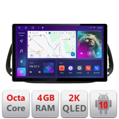 Navigatie dedicata Fiat Doblo 2015-2018 N-DOBLO15 Edonav ecran 13" 2K 4+32 Android Waze USB Navigatie 4G 360 Toslink Youtube R