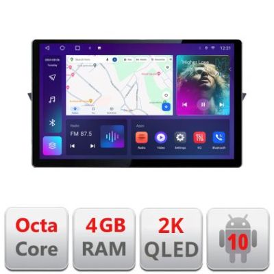 Navigatie dedicata BMW X1 E84 N-219 Edonav ecran 13" 2K 4+32 Android Waze USB Navigatie 4G 360 Toslink Youtube Radio KIT-219 si E