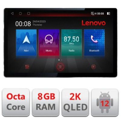 Navigatie Audi A3 8P Quad Core N-049 ecran 13" 2K 8+128 Android Waze USB Navigatie 4G 360 Toslink Youtube Radio