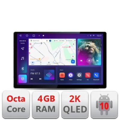N-tundra07 Navigatie dedicata Toyota Tundra 2007-2013 Edonav ecran 13" 2K 4+32 Android Waze USB Navigatie 4G 360 Toslink Youtu