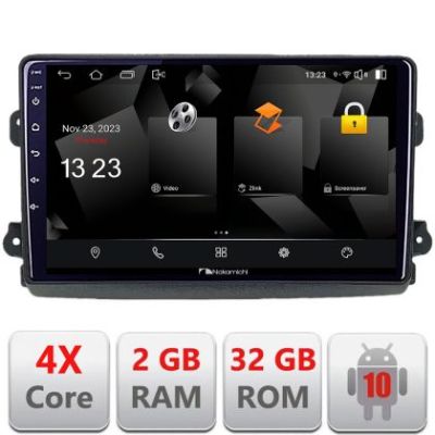 Navigatie Fiat Ducato 2021- Nakamichi Android Ecran 720P Quad Core 2+32 carplay android auto NAM5230