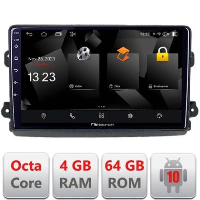 Navigatie Fiat Ducato 2021- Nakamichi NAM5510 Qled Octa Core 720p 4+64 DSP 360 camera carplay android auto