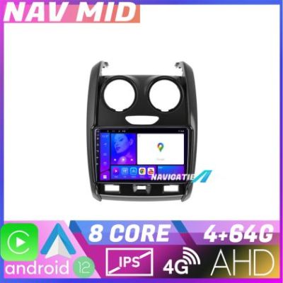 Navigatie Dacia Duster 2012 2019 KIT 157 EDOTEC-LITE Android Ecran 720P Octa Core 4 64 Carplay