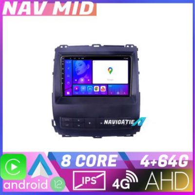 Navigatie Toyota Prado J120 2002 2009 KIT j120 EDOTEC-LITE Android Ecran 720P Octa Core 4 64 Carplay v1