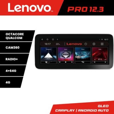 Navigatie Skoda Superb 3 2015- K-932 Lenovo PRO 4+64 12.3 inch qled android 4G DSP gps internet  C