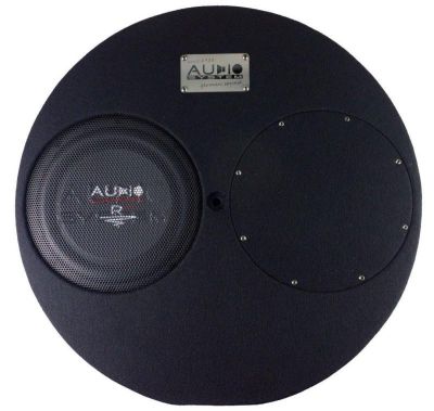 Subwoofer pasiv cu incinta 14L Audio-Systems SUBFRAME R10 FLAT EVO2, 300 watts, 4 ohm, 250 mm, 10", roata de rezerva